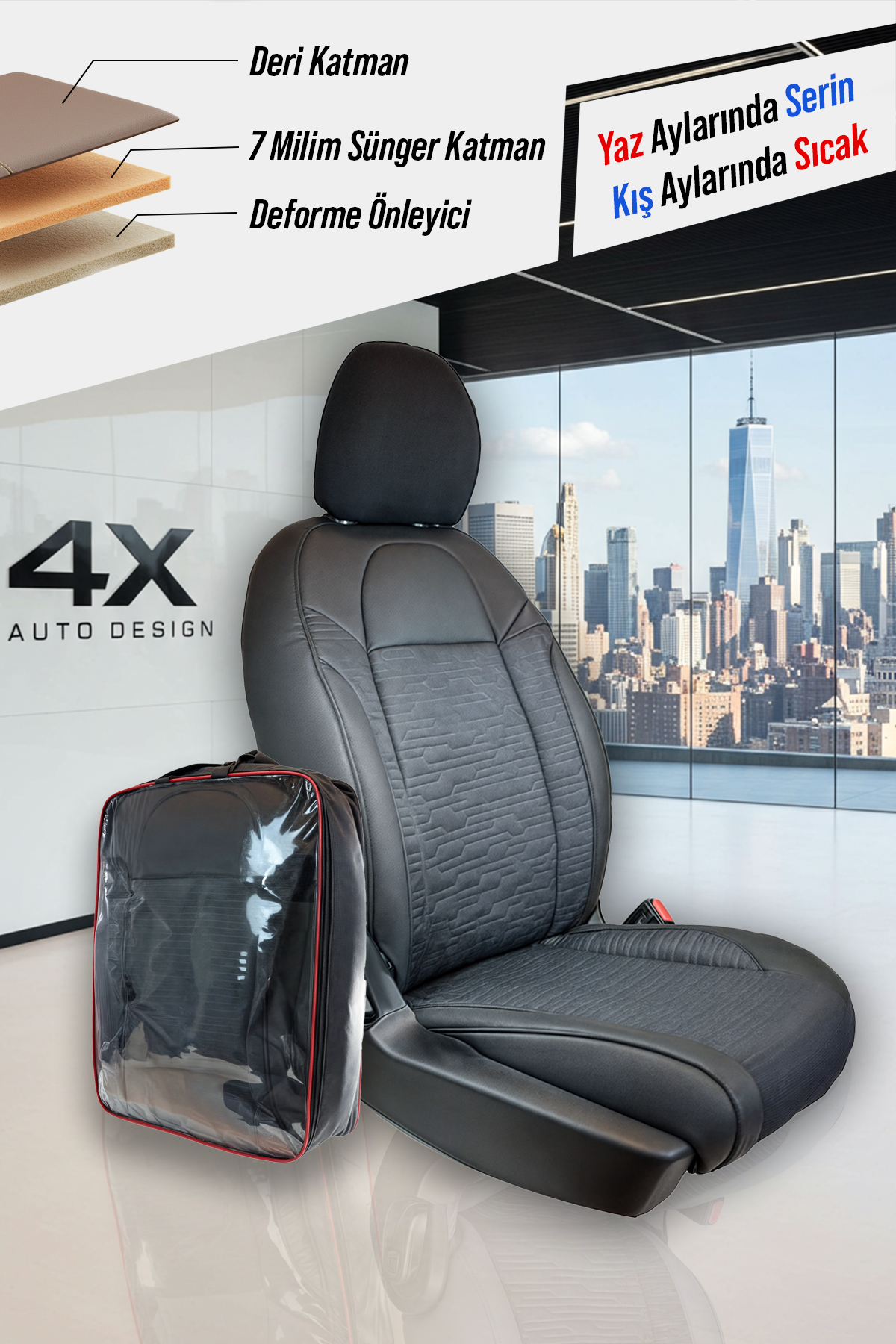 Premium Deri Koltuk Kılıfı